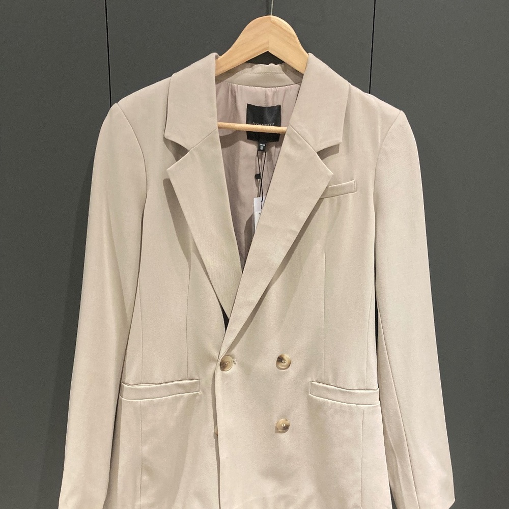 Dynamite Double-Breasted Blazer – New with Tags (Size EU XS)